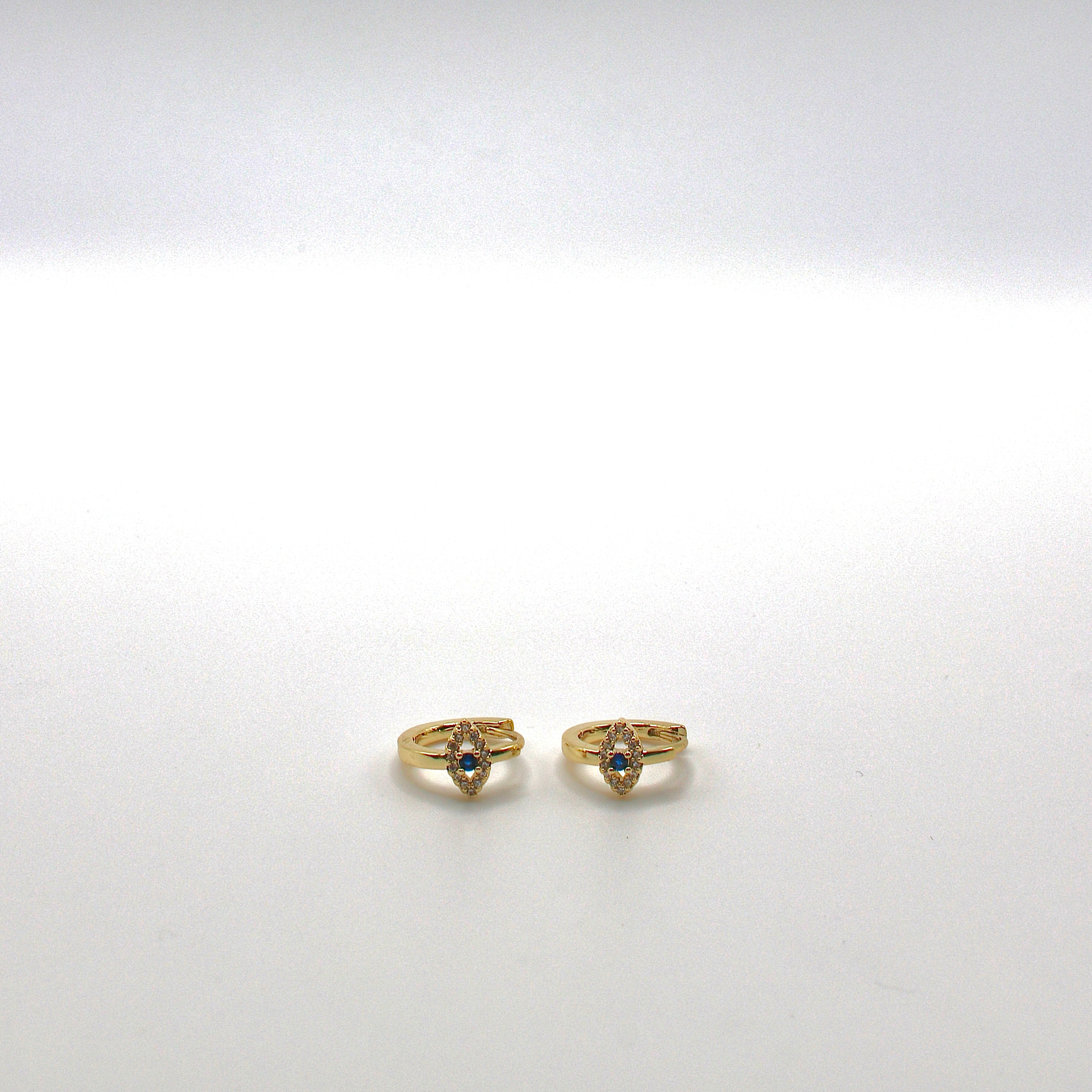 Brass Gem Earrings