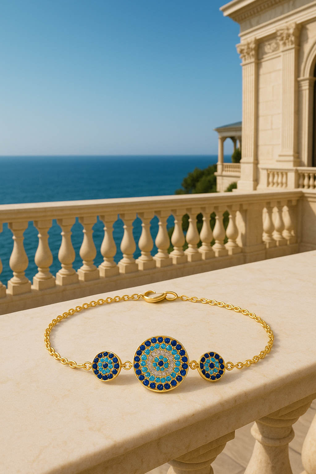 Gold & Turquoise Bracelet