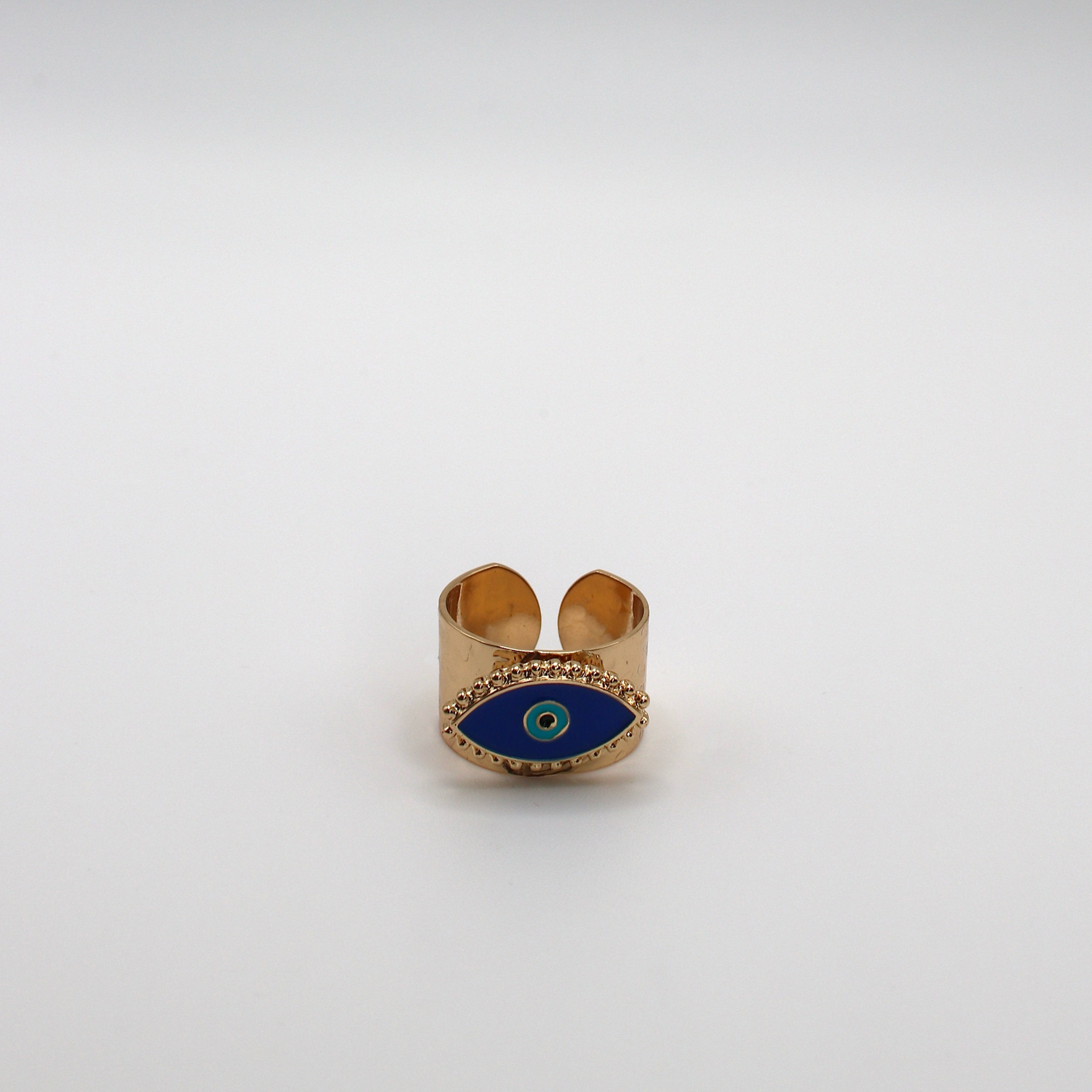 Retro Evil Eye Open Ring