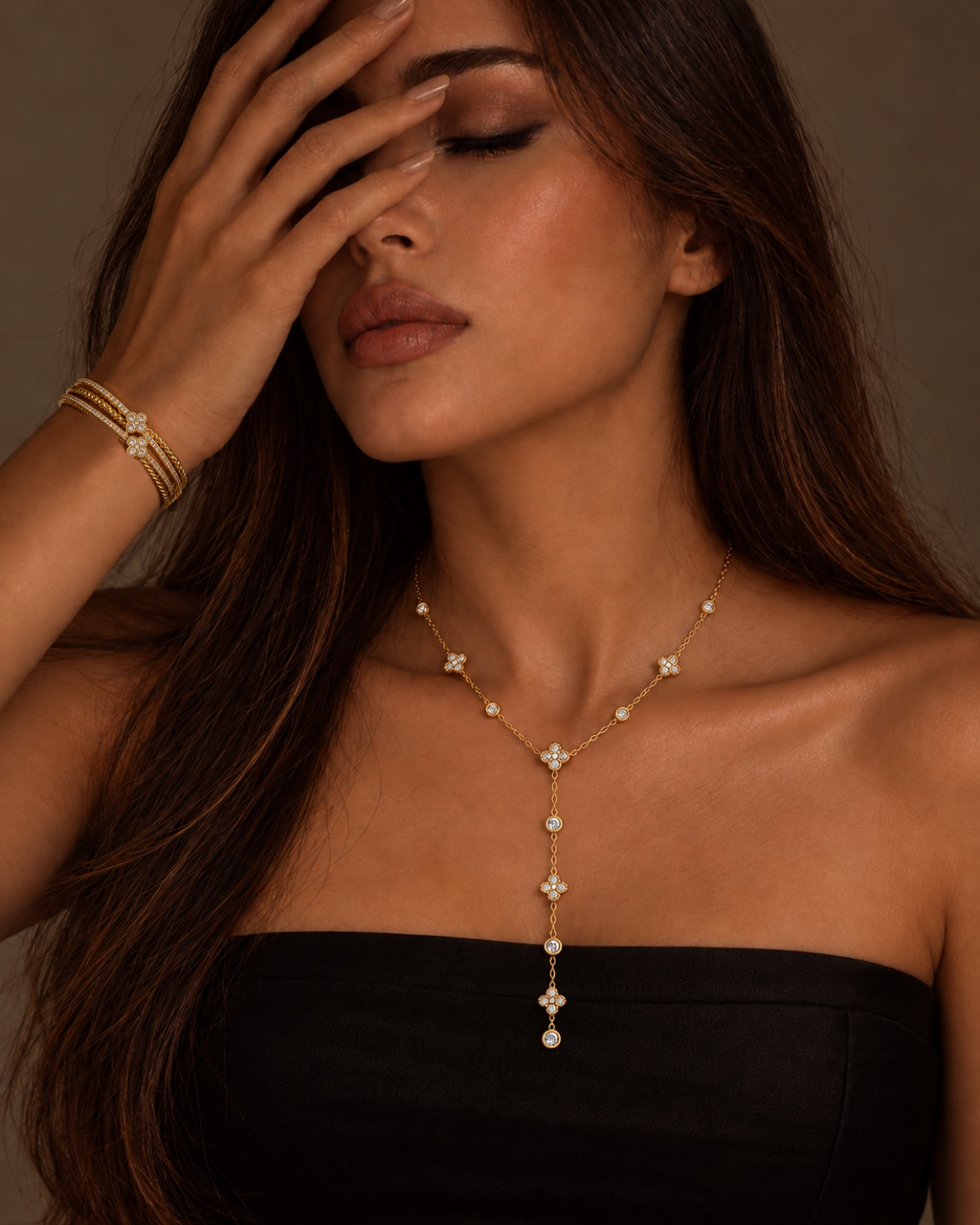 Gold Fleur Twist Bracelet