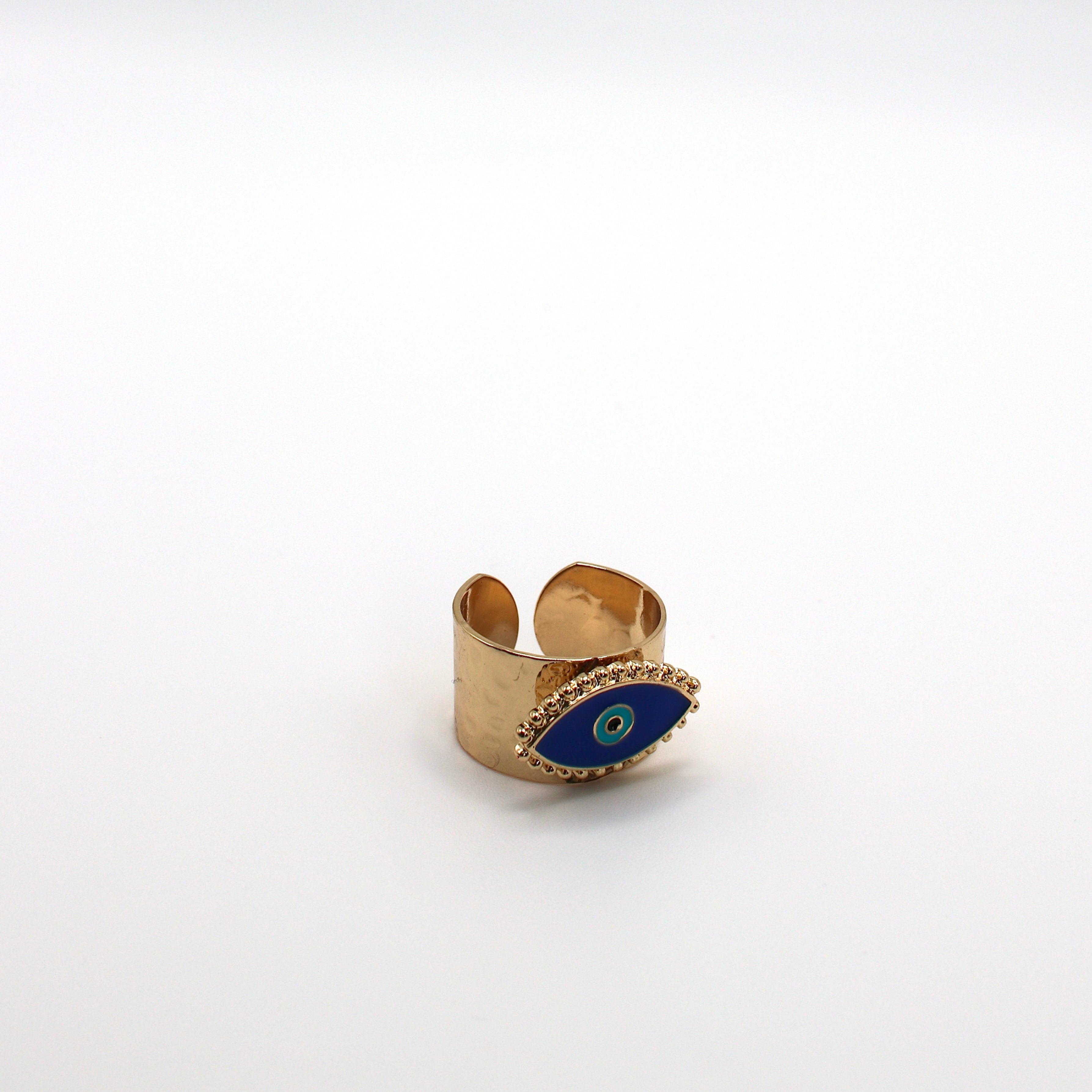 Retro Evil Eye Open Ring