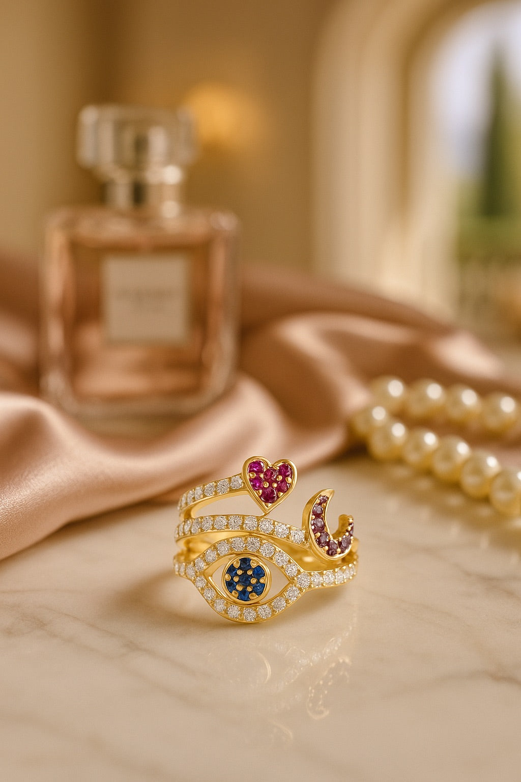 14k Gold Plated Adjustable Ring