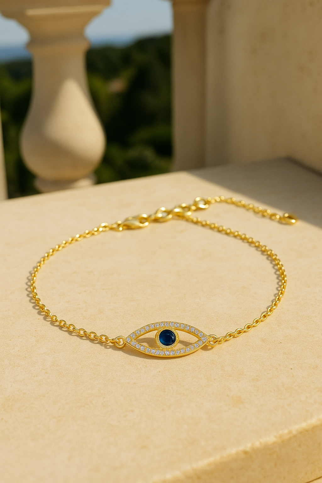 Gold Evil Eye Bracelet
