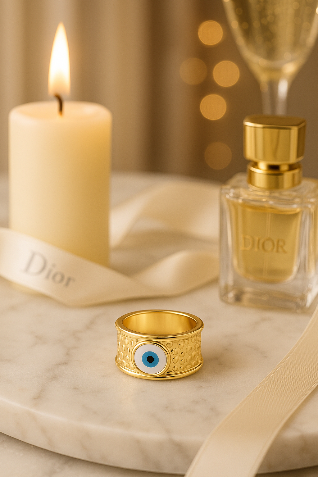 Evil Eye Chunky Ring