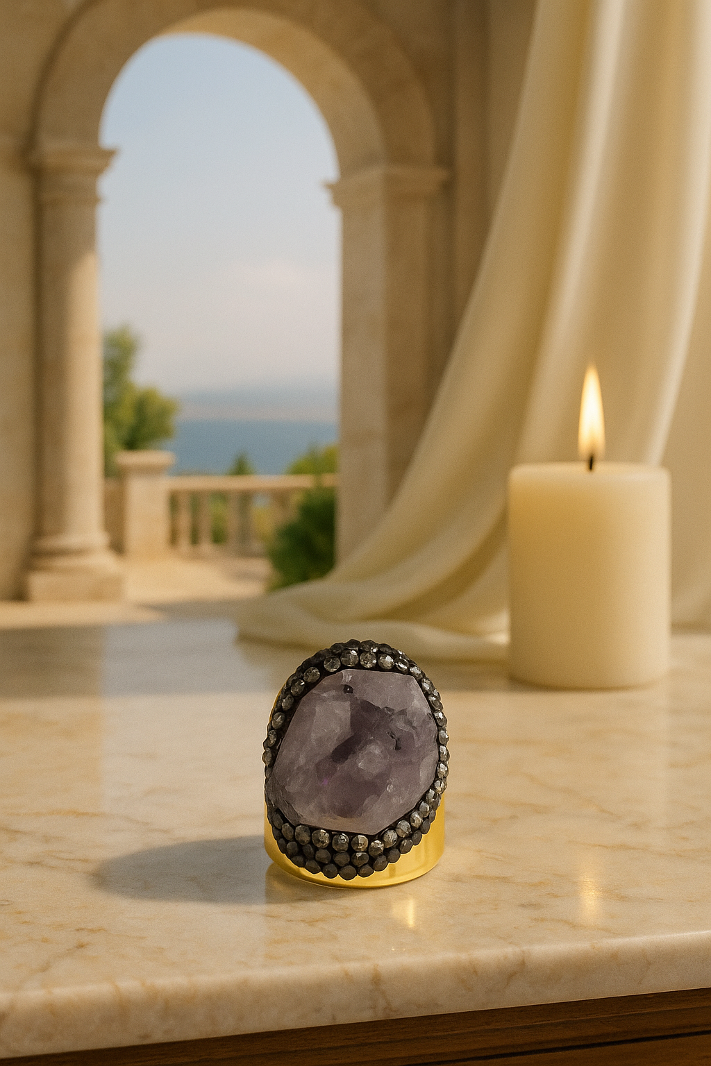 Natural Amethyst Ring