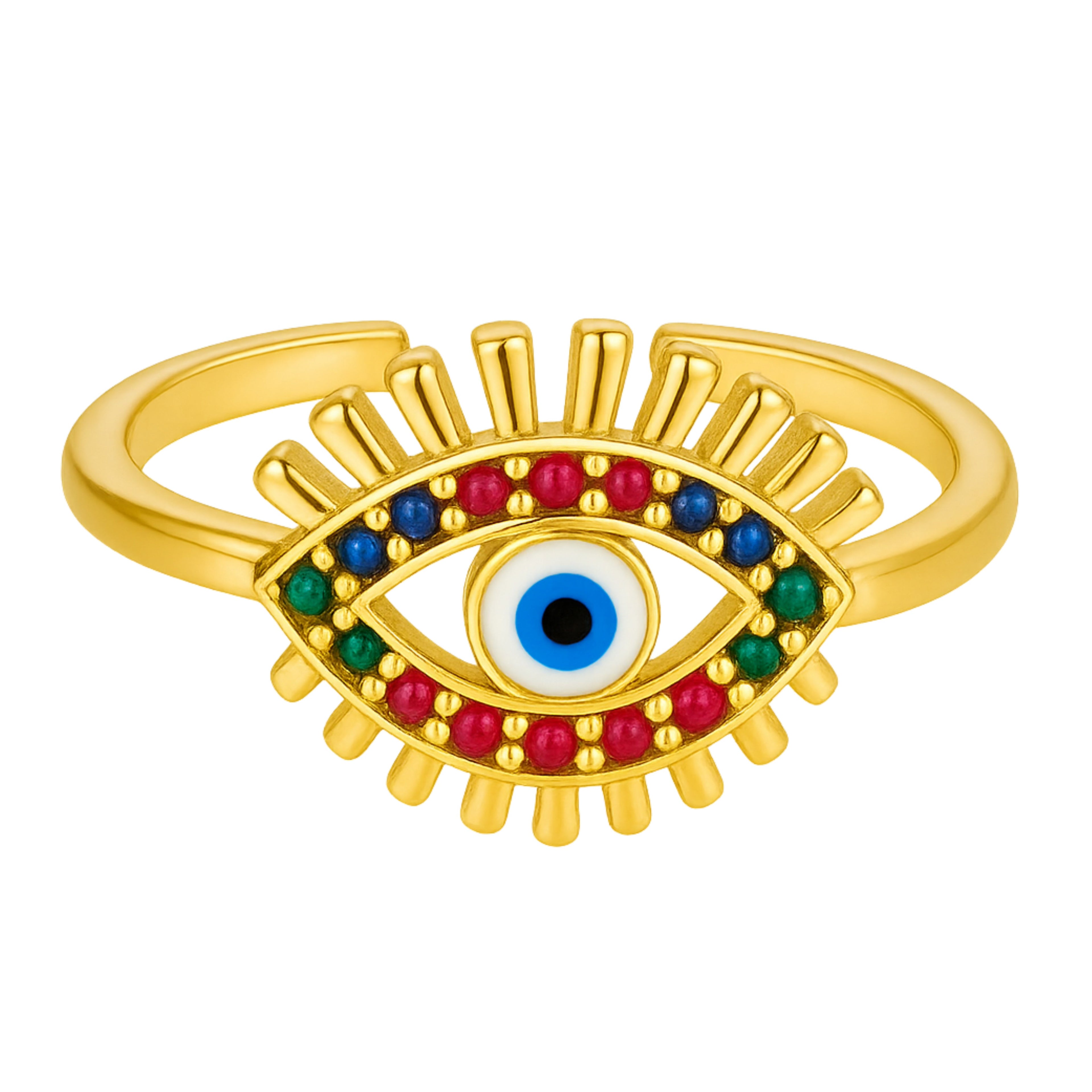 14k Gold Plated Open Ring