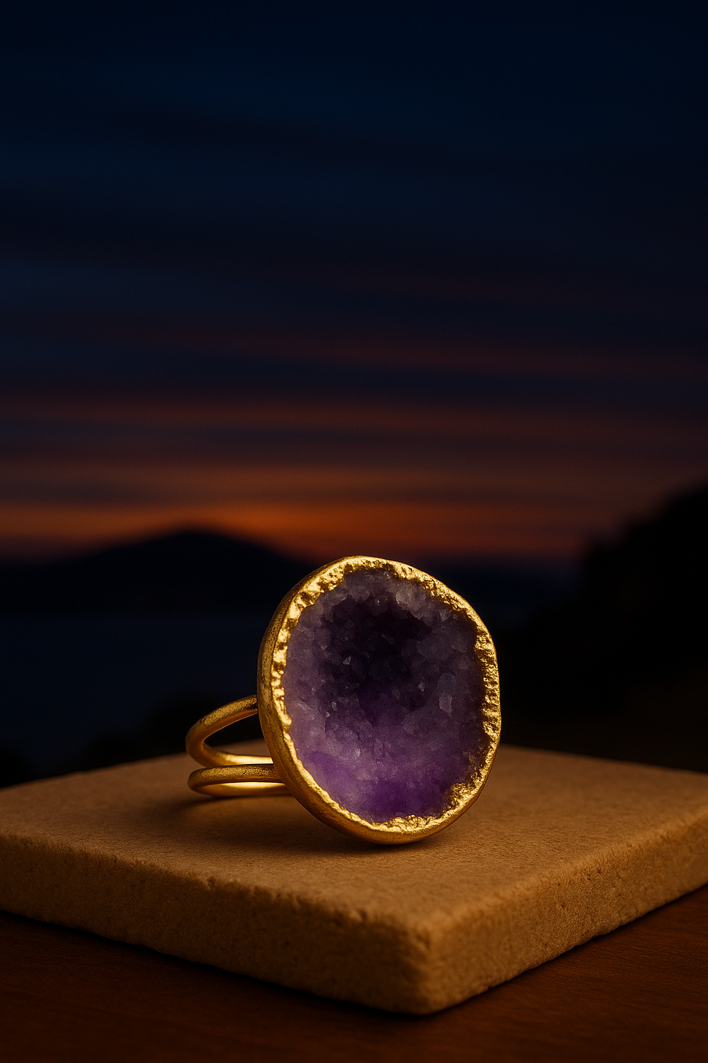 Selene Amethyst Ring