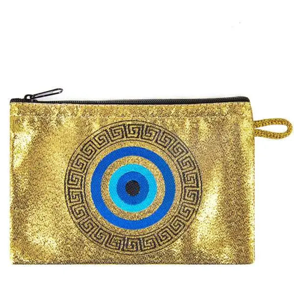 Gold Evil Eye Wallet Coin Purse Pouch