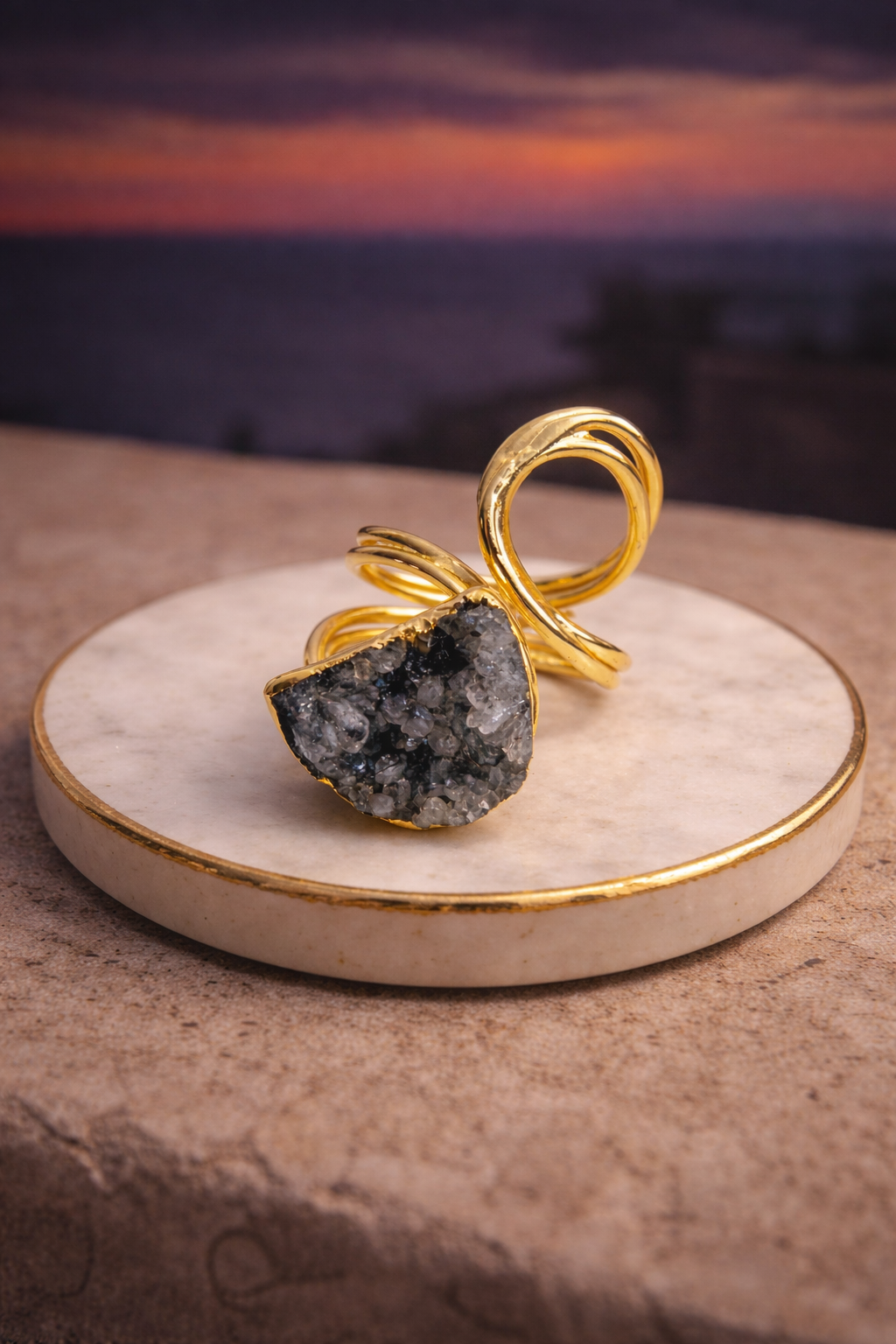 Tenebris Obsidian Ring