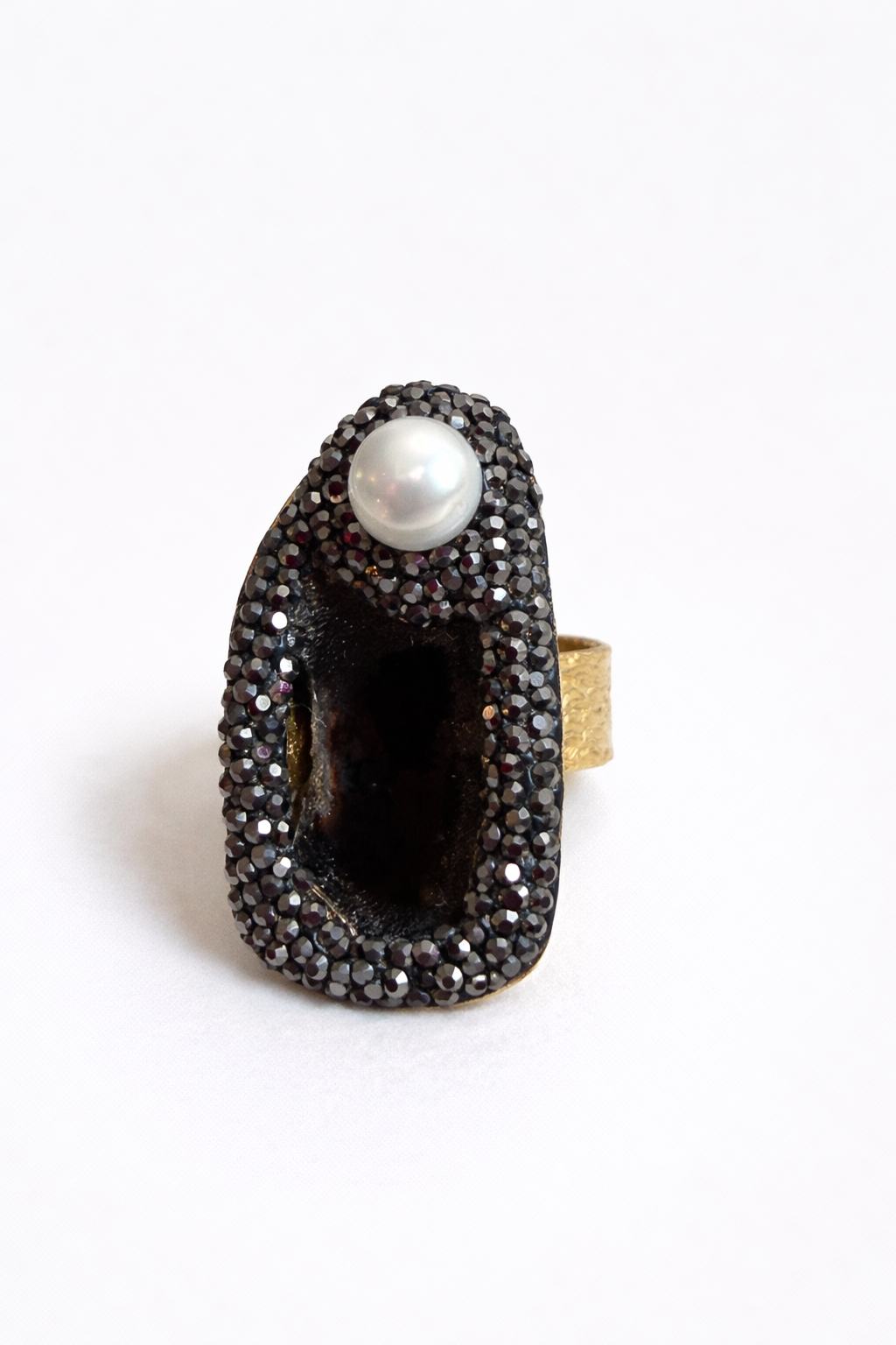 Morvella Obsidian Ring