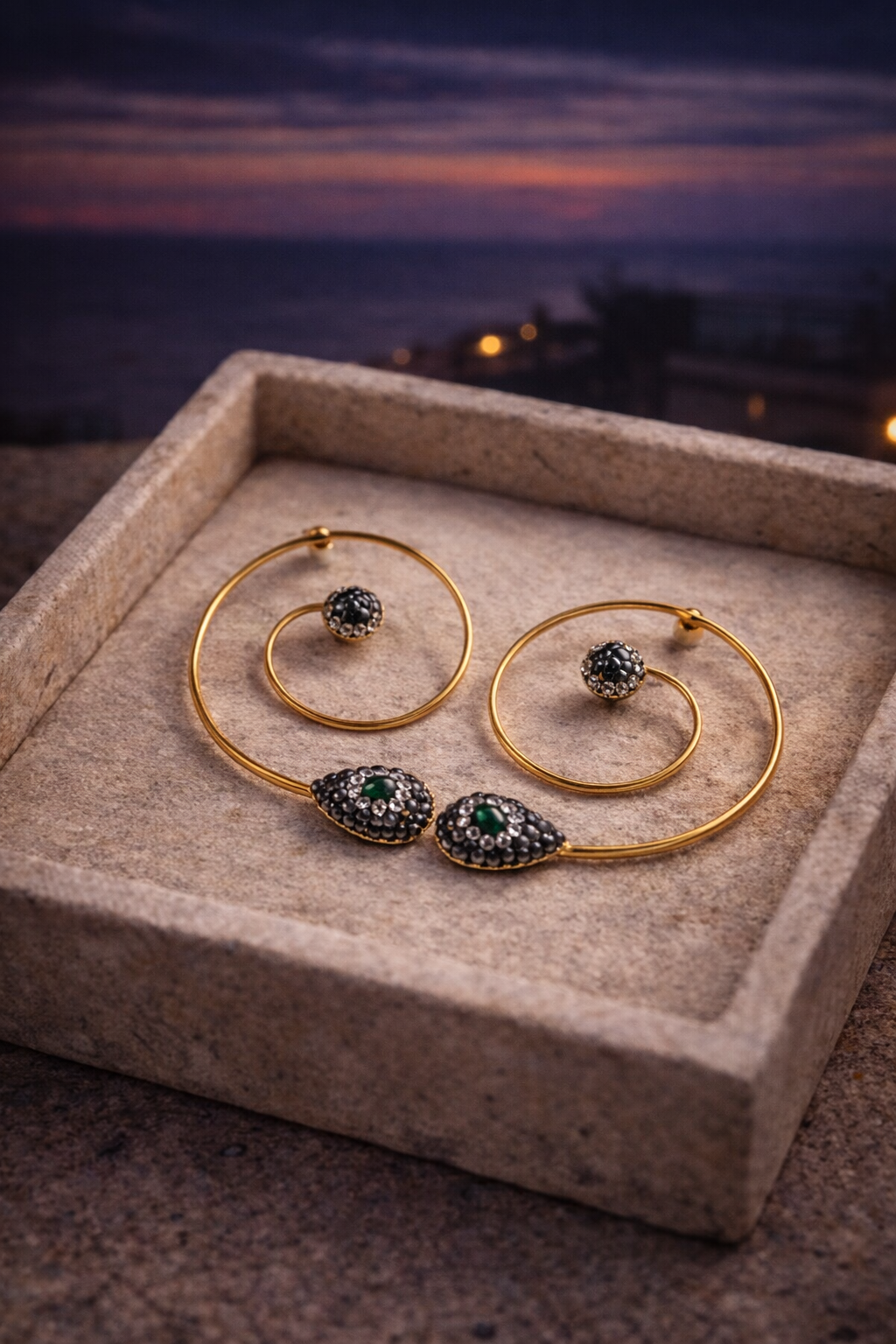 Melantha Spiral Earrings