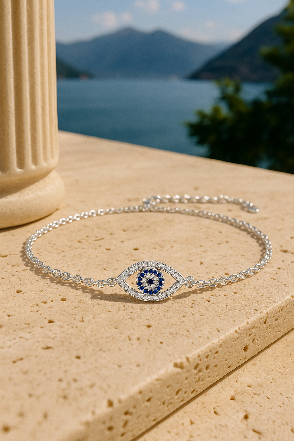 Silver Plating Evil Eye Bracelet