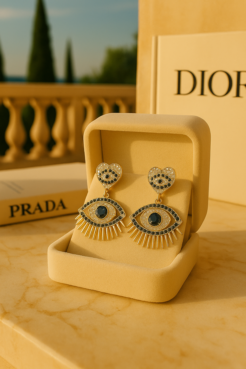 Heart Shape Diamond Earrings