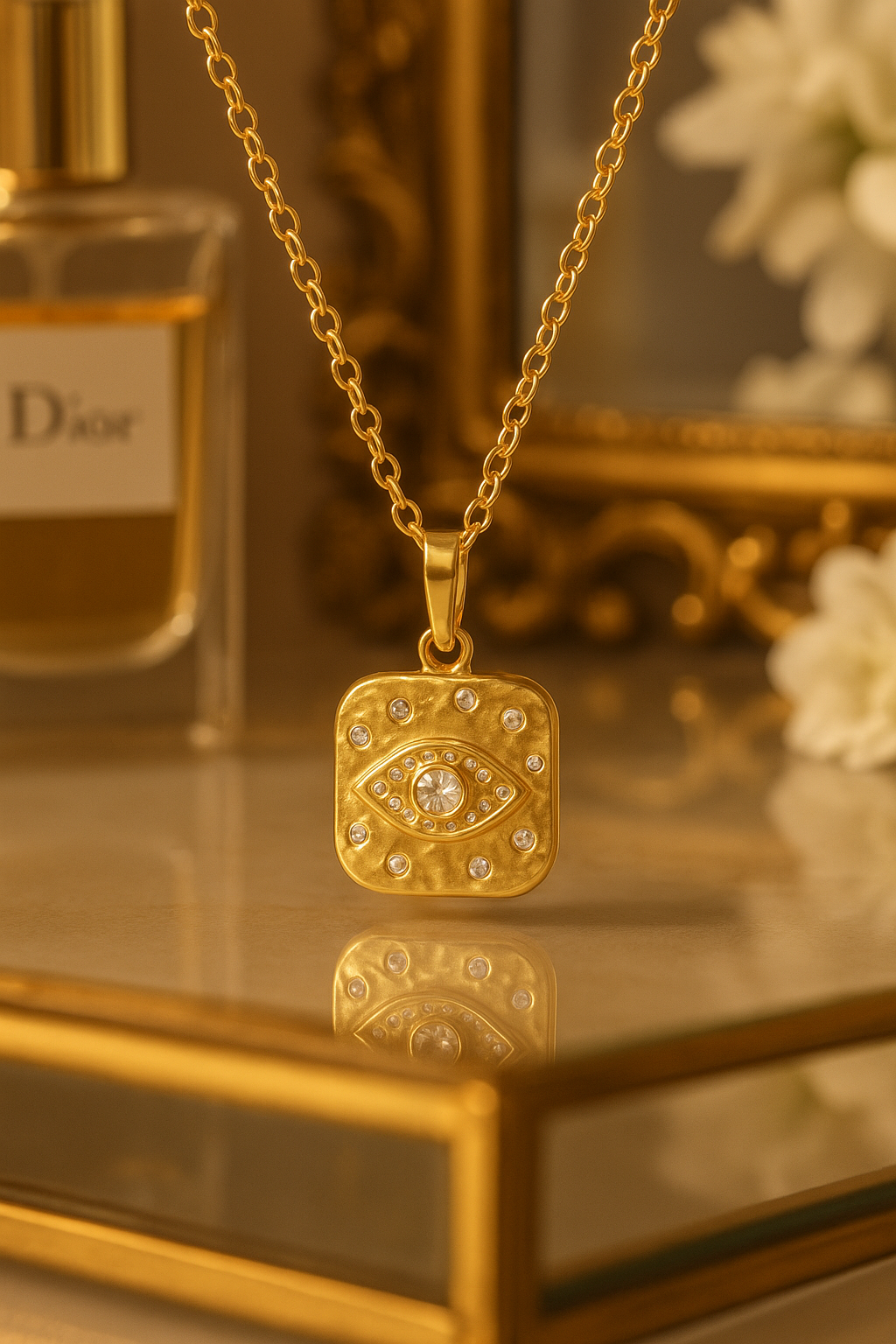 Vintage Style Moon Eye Necklace