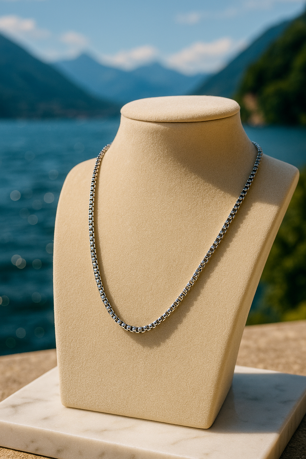 Square Chain Necklace