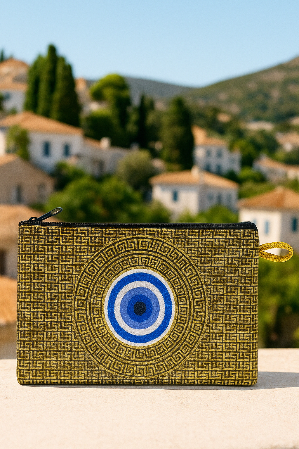 Gold Evil Eye Wallet Coin Purse Pouch