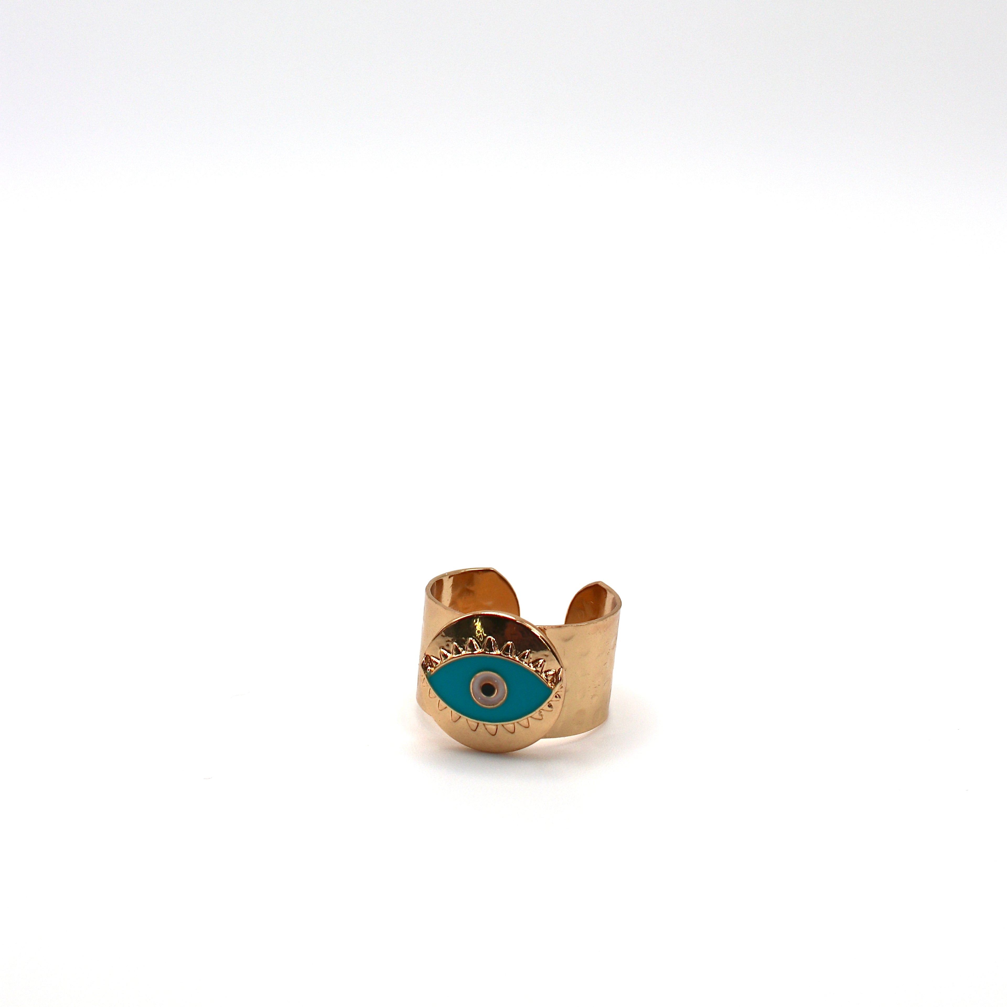 Turquoise Evil Eye Open Ring