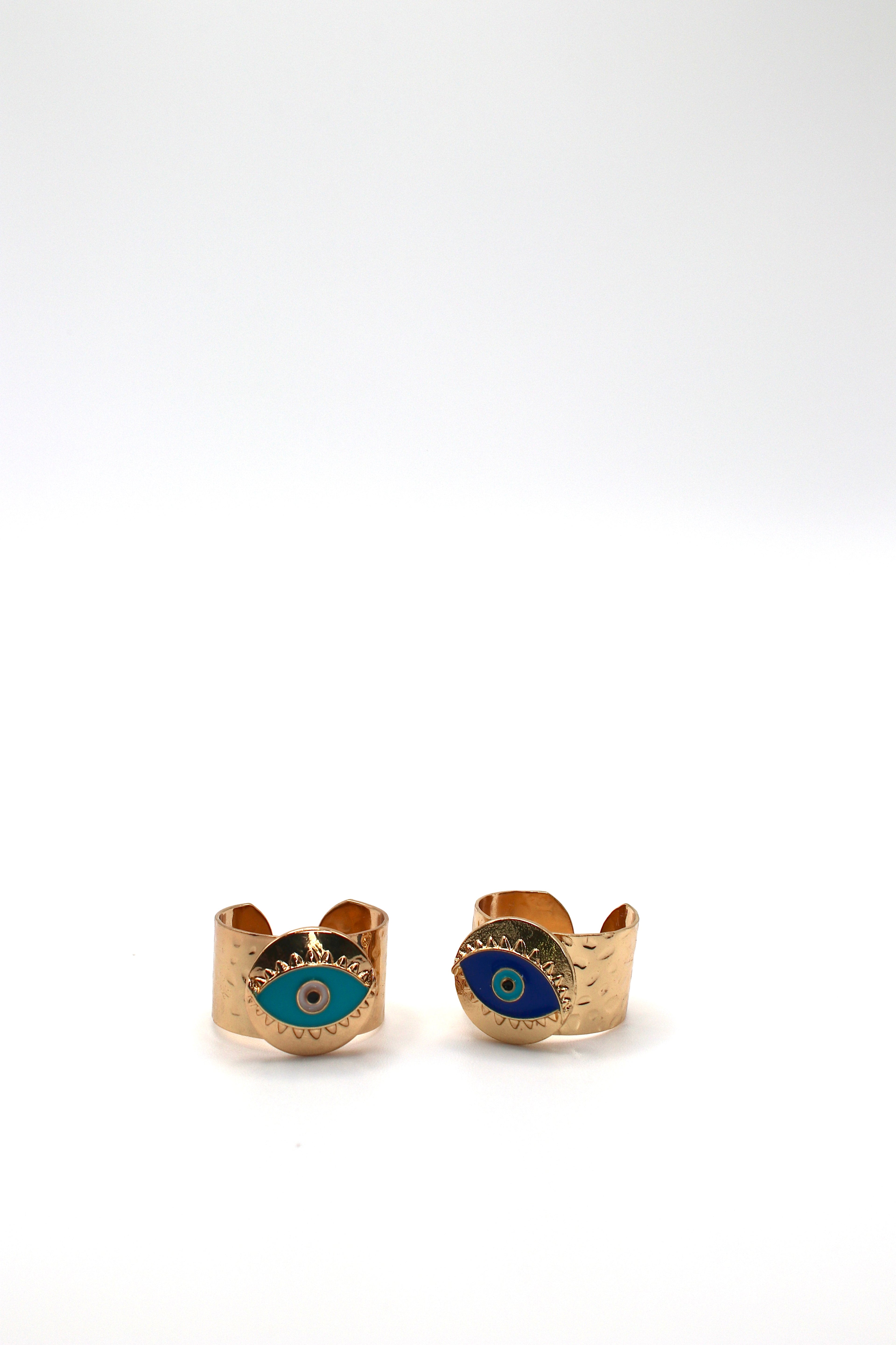 Turquoise Evil Eye Open Ring