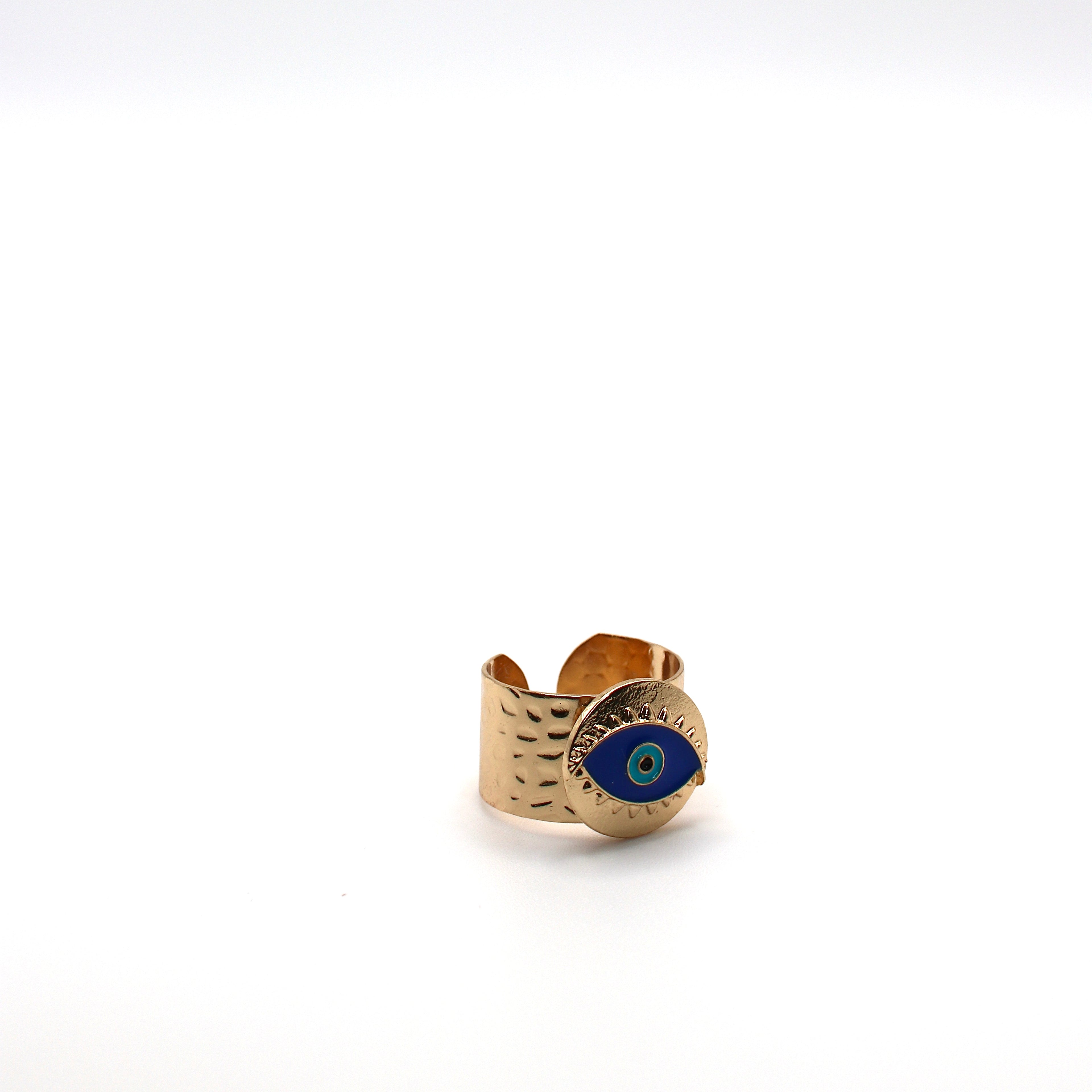 Retro Evil Eye Open Ring