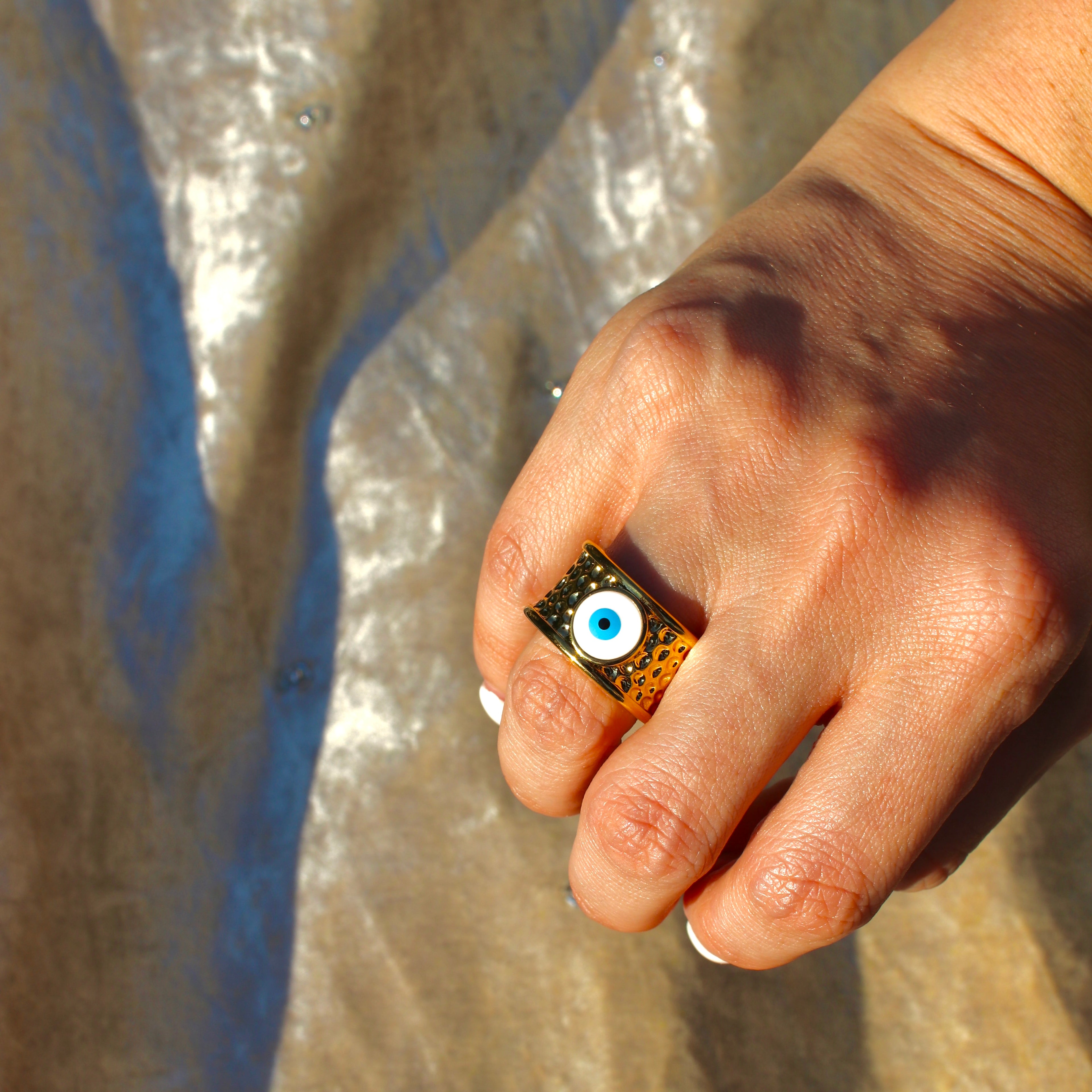 Evil Eye Chunky Ring