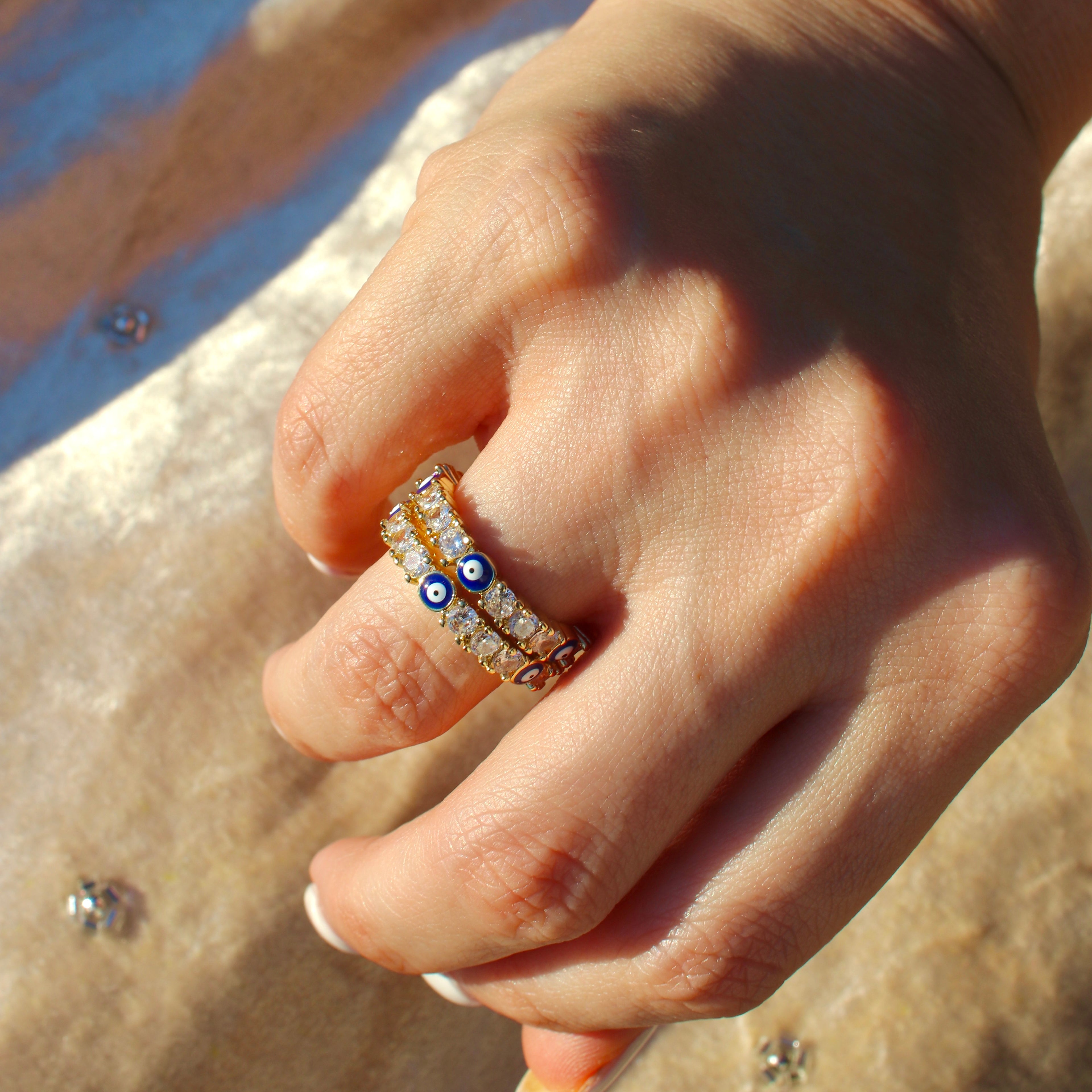 Gold-Plated Stackable  Ring