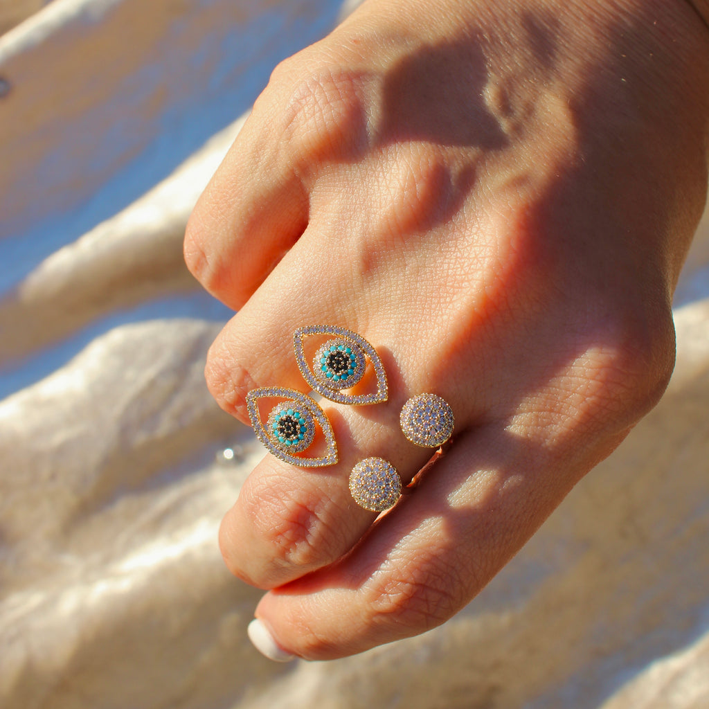 Evil Eye Open Ring