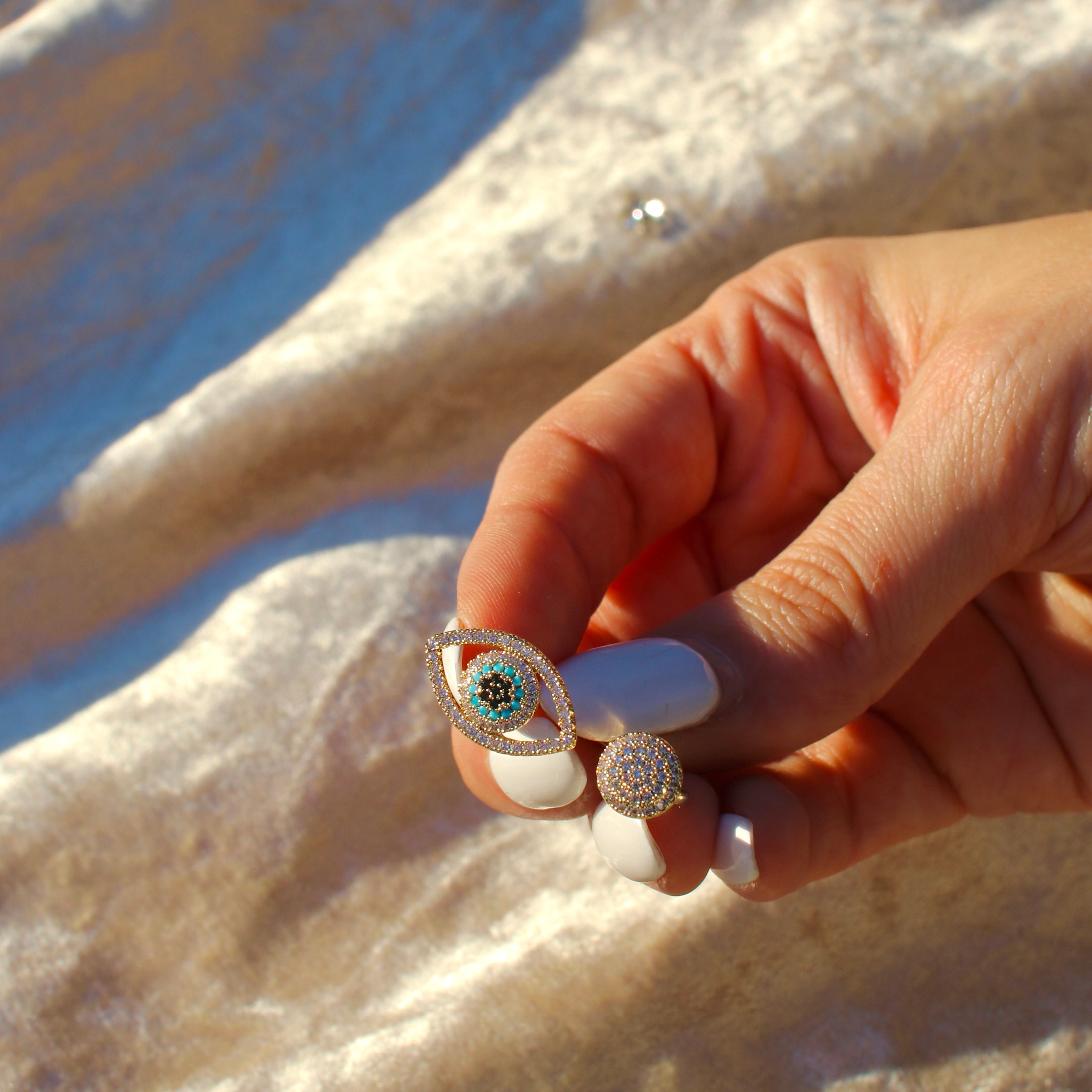 Evil Eye Open Ring
