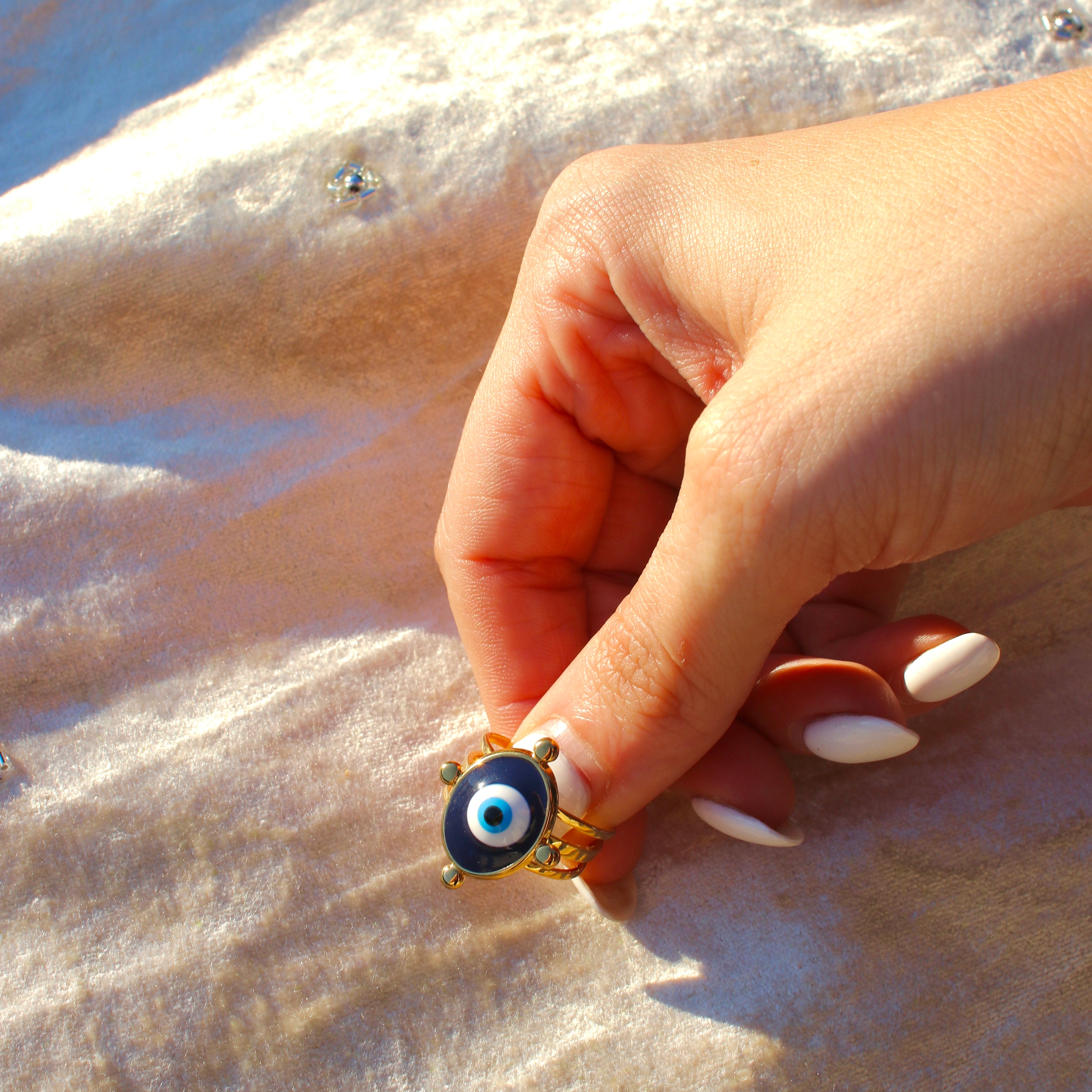 Evil Eye Open Ring