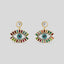 Multicolored Pearl Eye Earrings