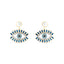 Blue Pearl Eye Earrings