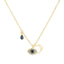 Heart Shaped Evil Eye Layered Necklace