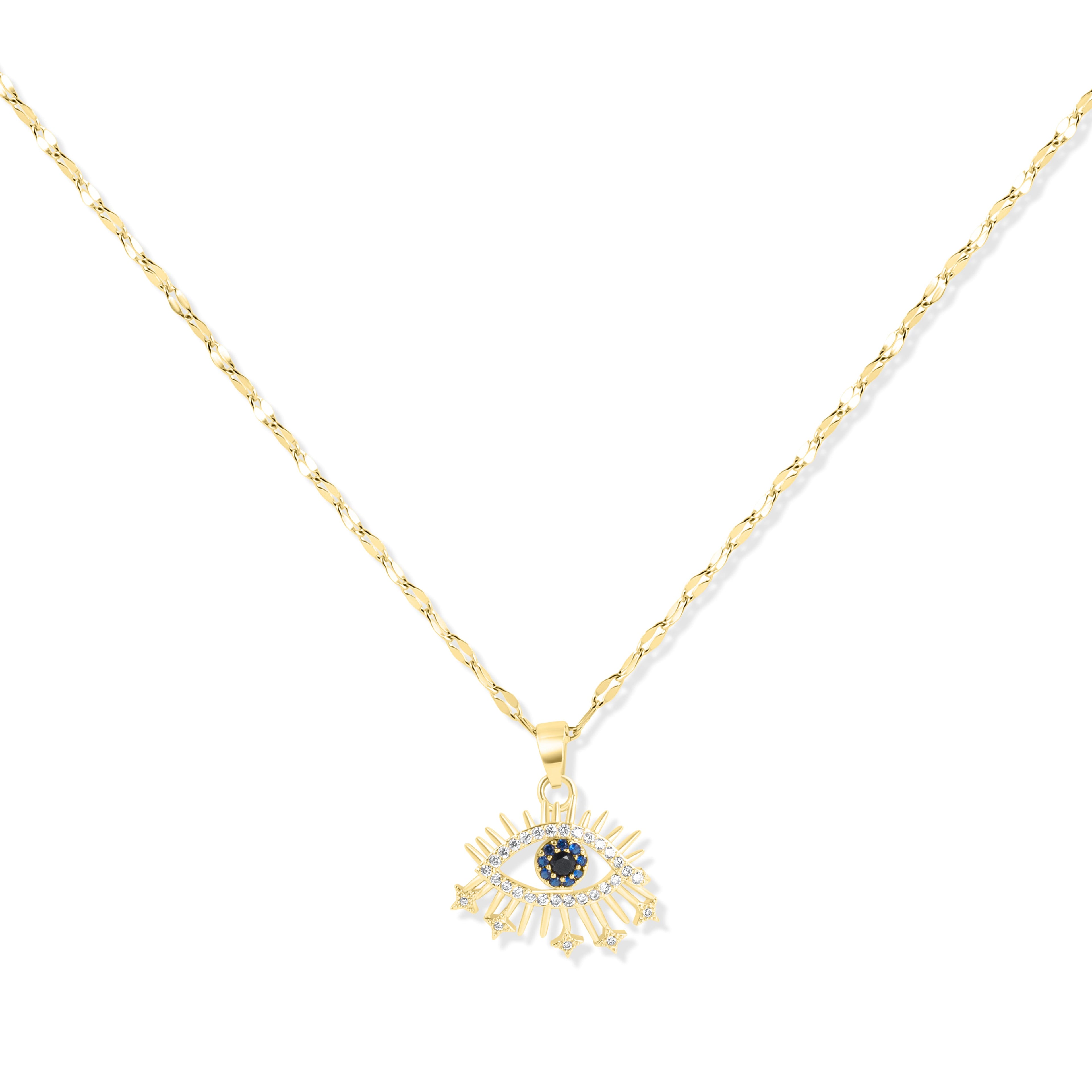 Vintage Style Rhinestone Pendant Necklace
