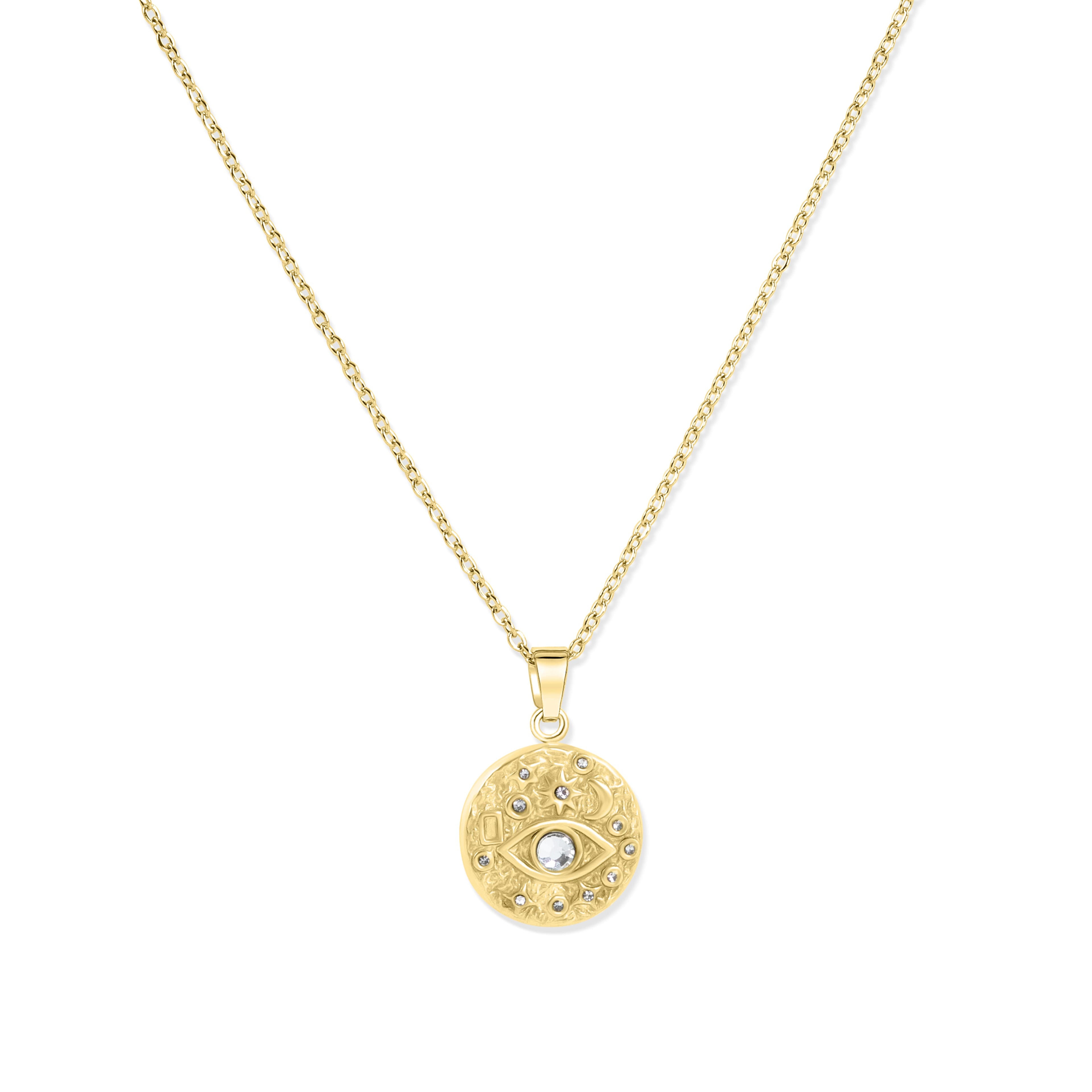 Vintage Style Moon Eye Necklace