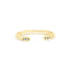 24K Gold Filled Evil Eye Hamsa Open Bangle Bracelet