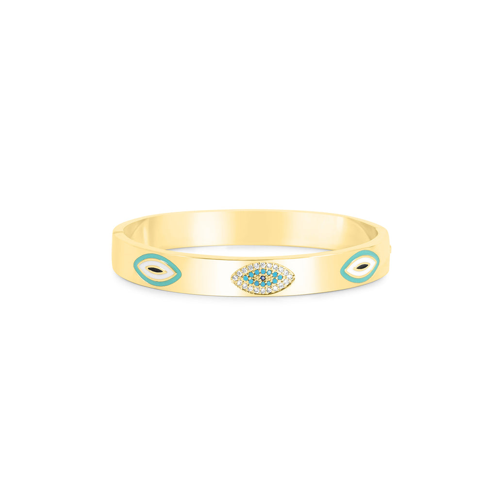 Light Green Elegant Evil Eye Bracelet