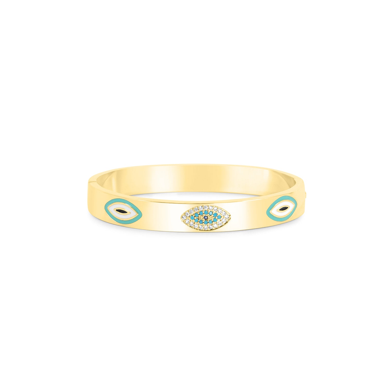 Light Green Elegant Evil Eye Bracelet