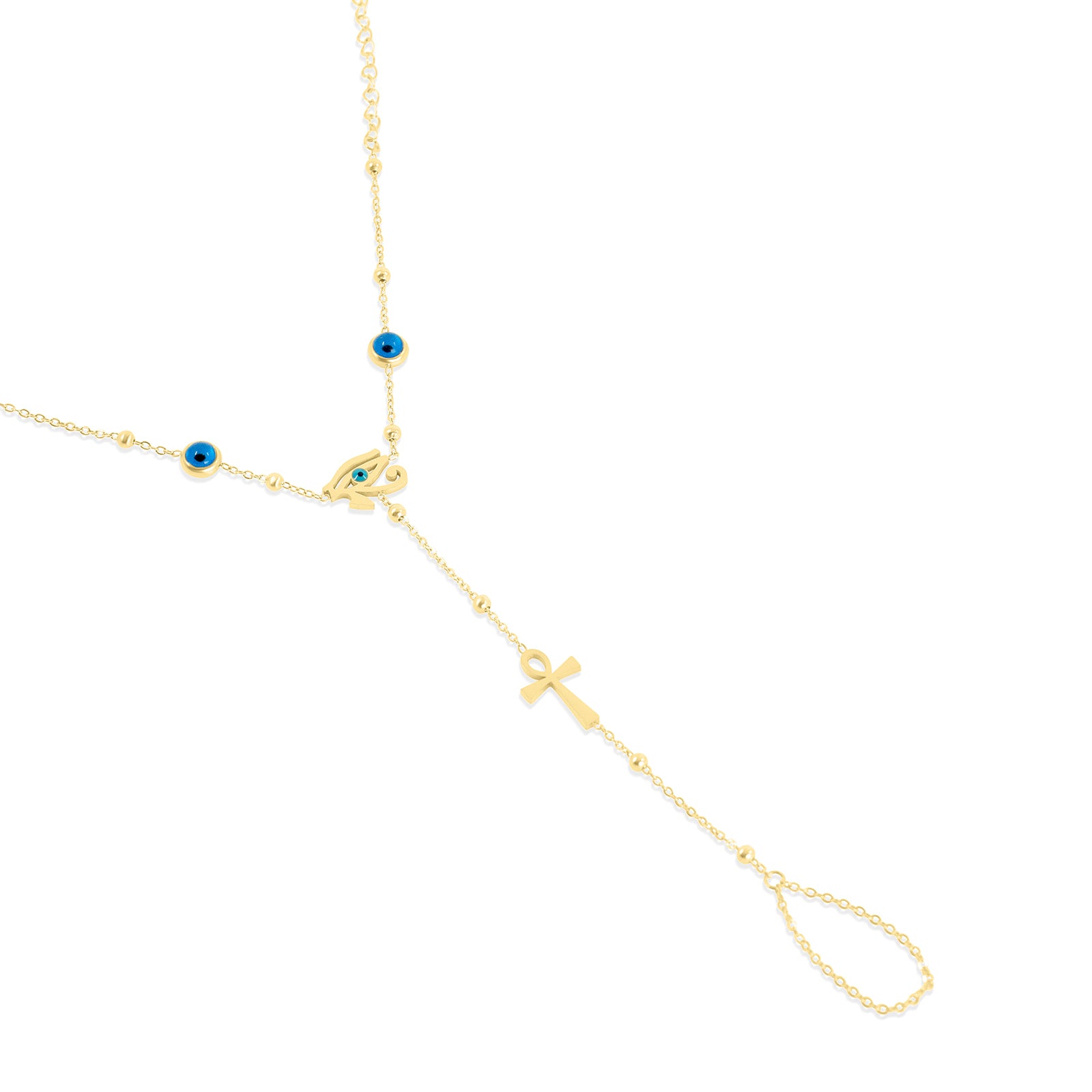 Wrist to Finger Chain Bracelet