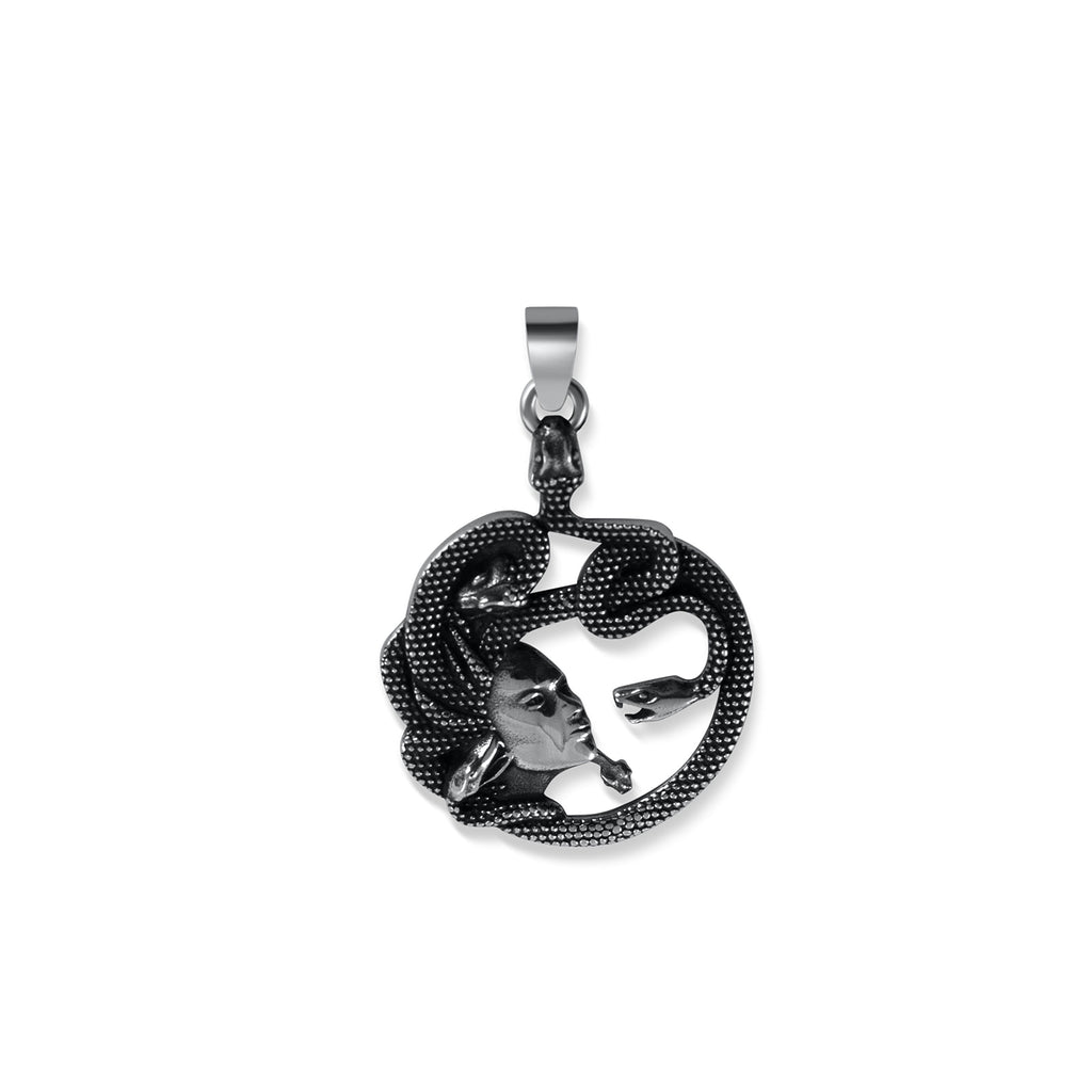 Medusa Snake Stainless Steel Pendant