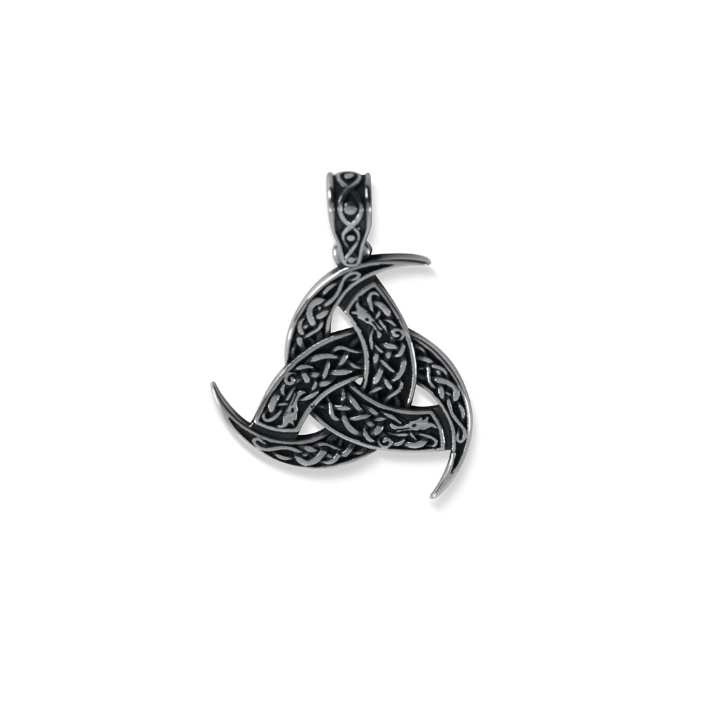 Viking Totem Celtic Knot Stainless Steel Pendant