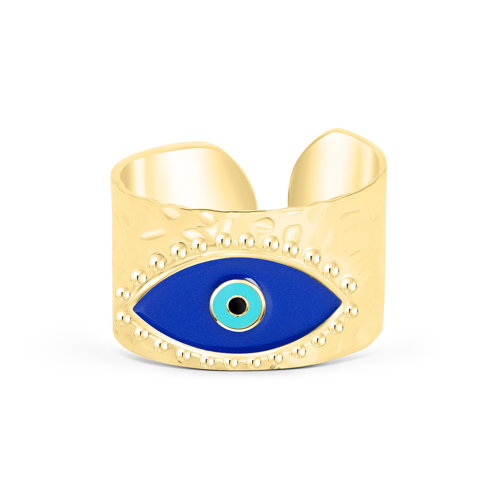 Retro Evil Eye Open Ring