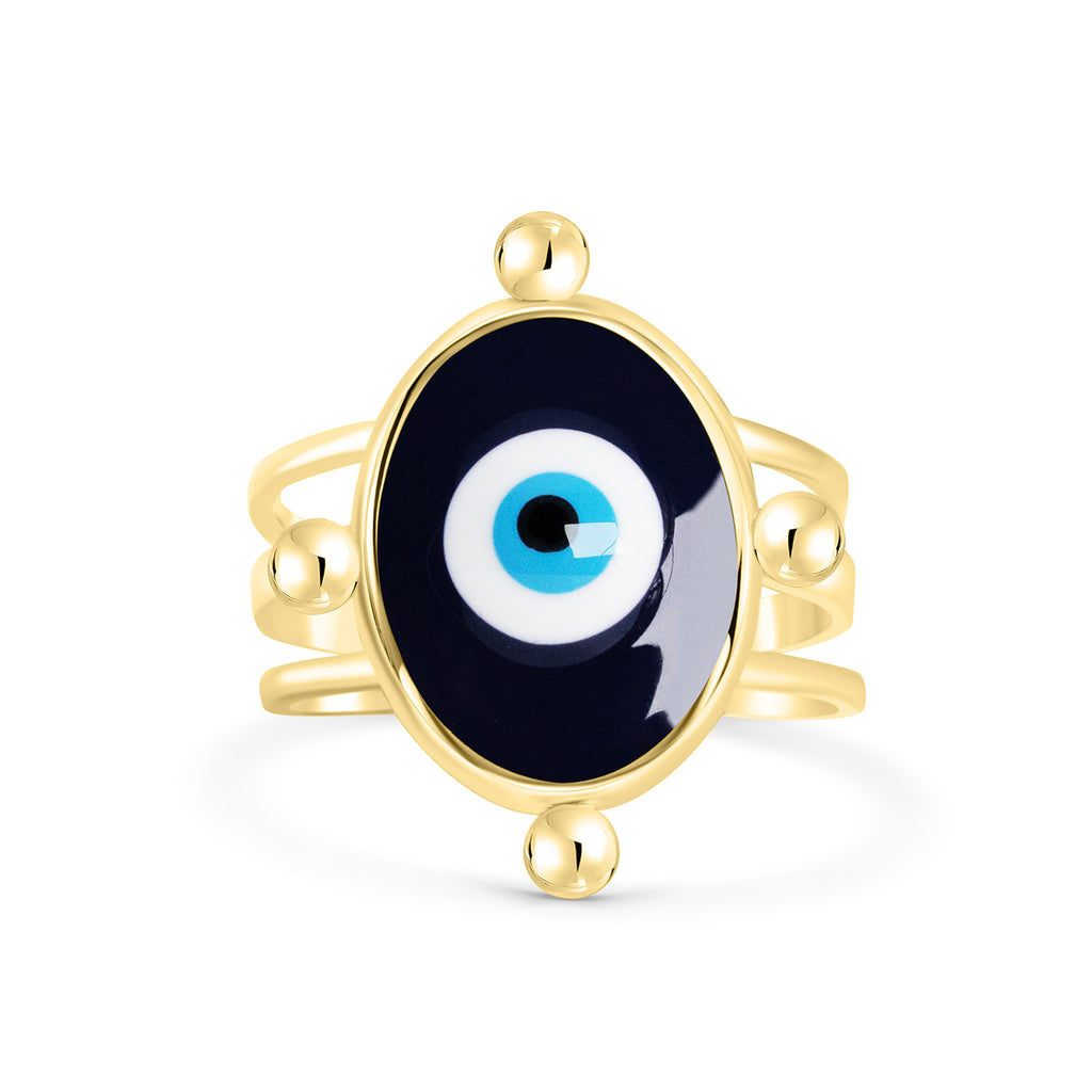 Evil Eye Open Ring