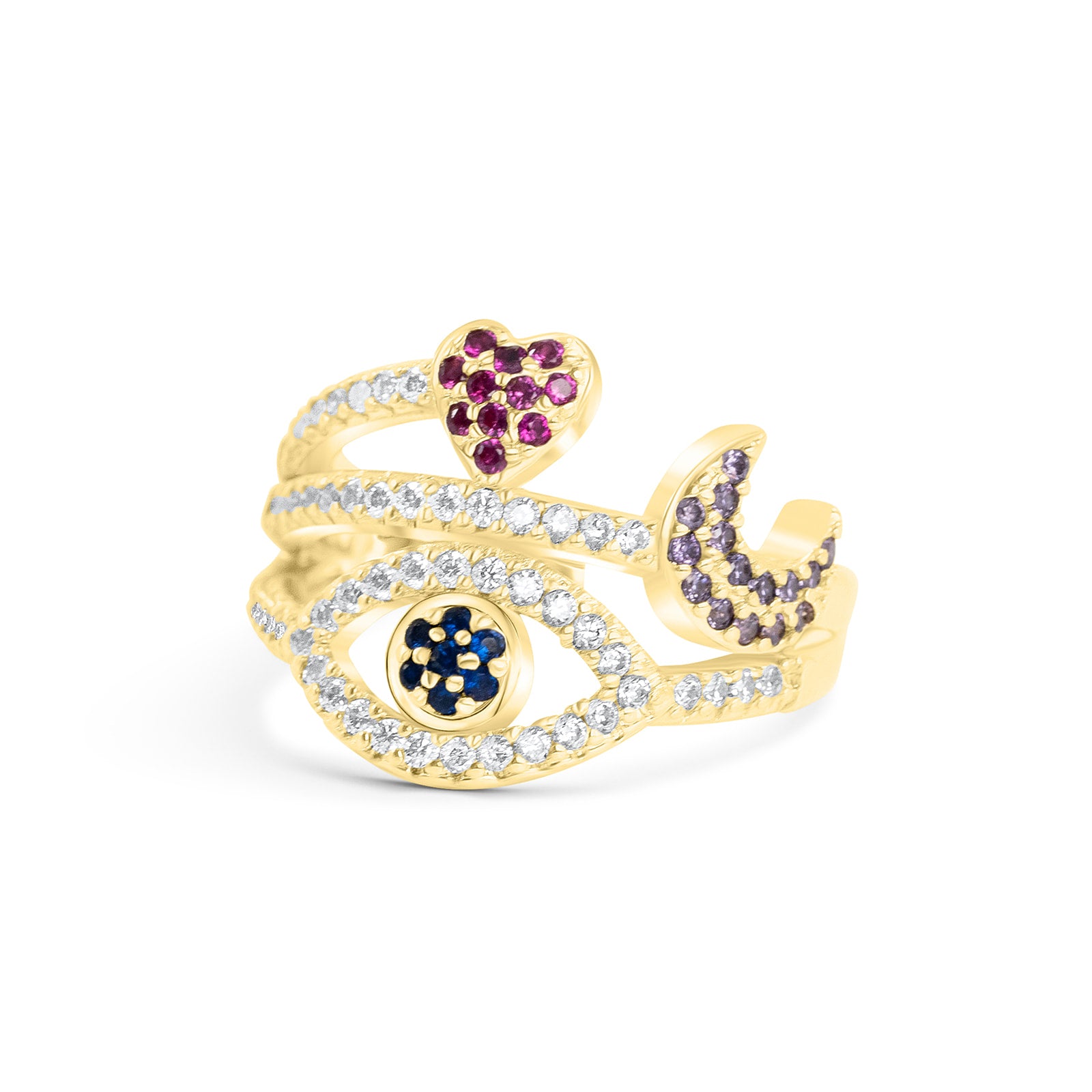 14k Gold Plated Adjustable Ring