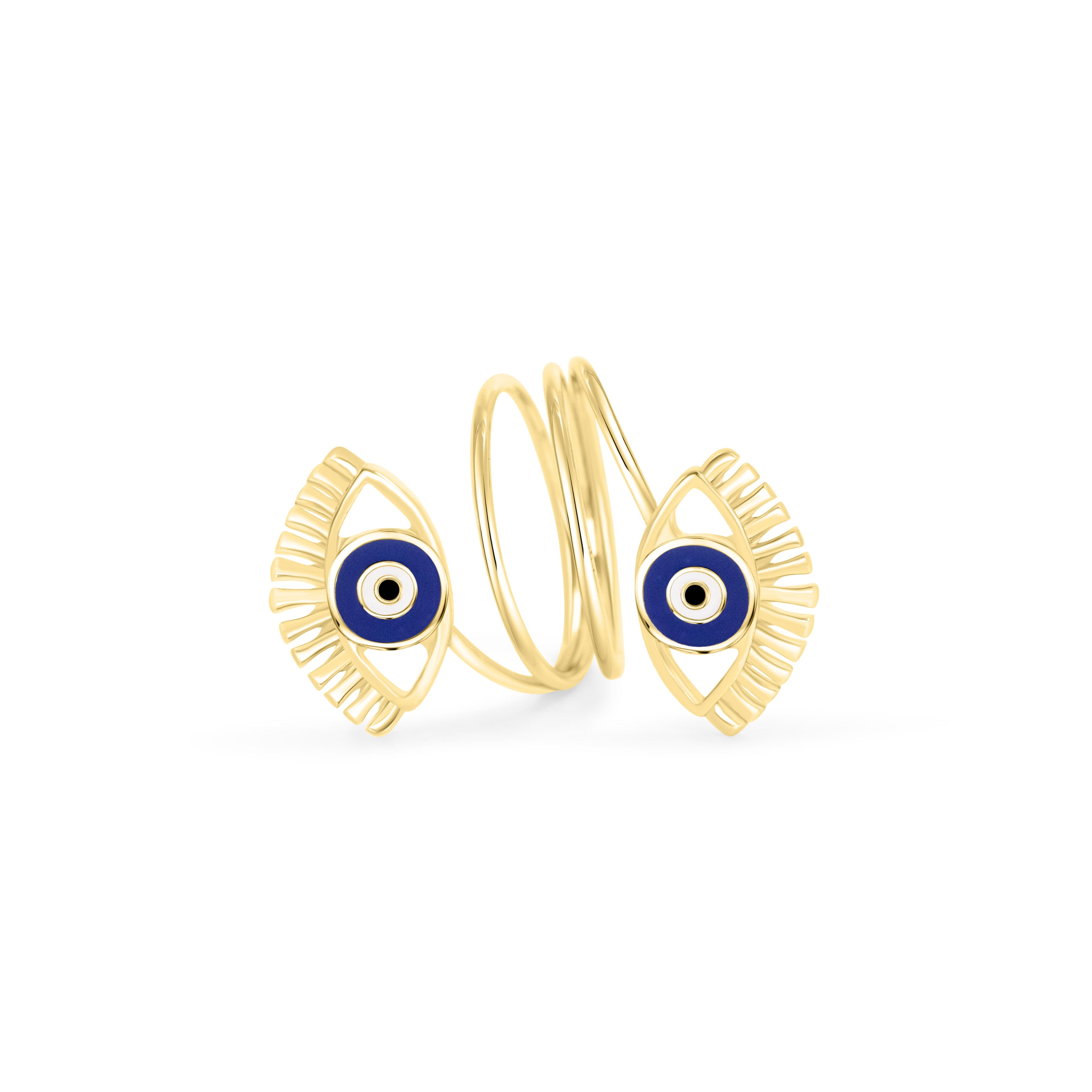 Oil Dripping Adjustable Evil Eye Ring