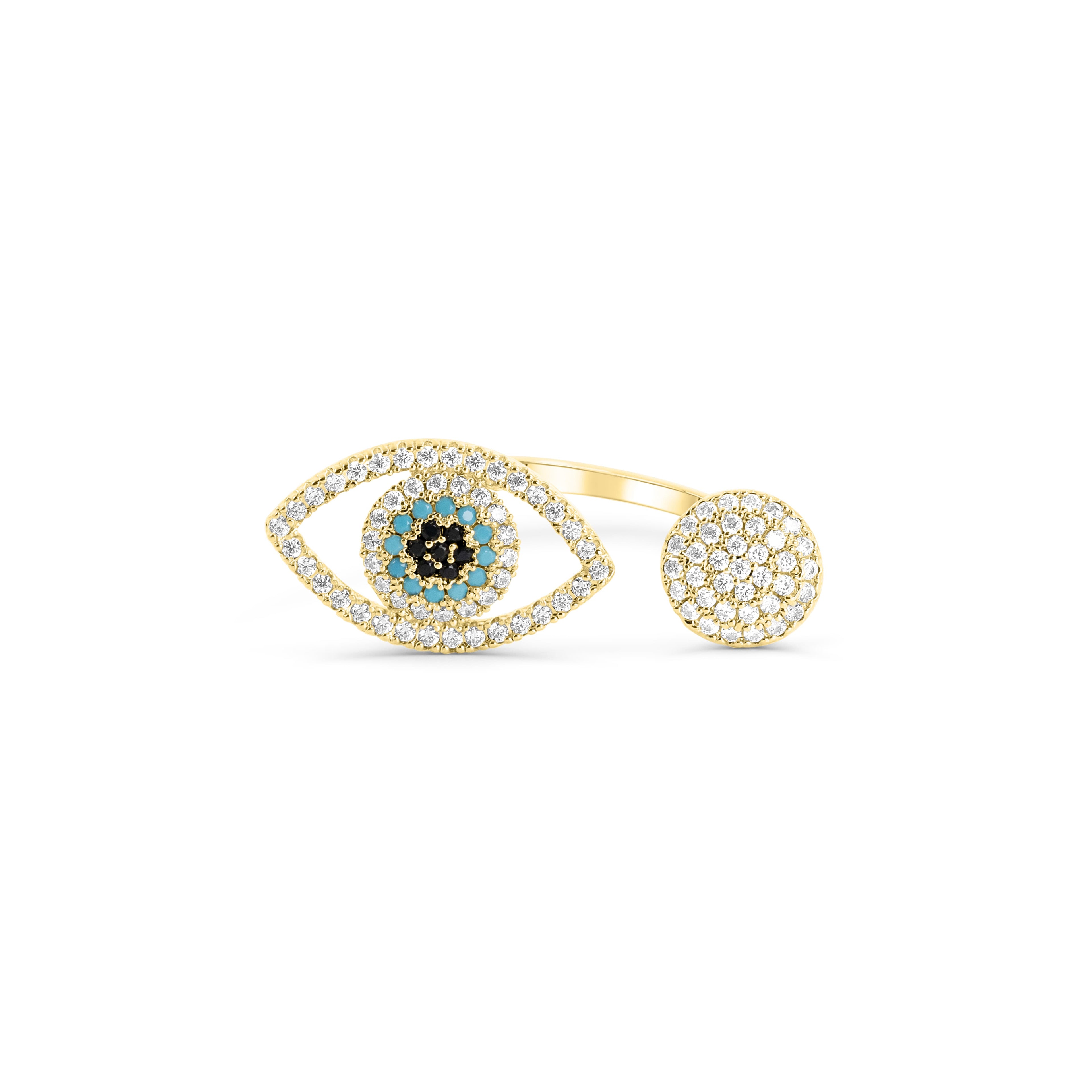 Evil Eye Open Ring