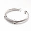 Stainless Steel Adjustable C-Shaped Bangle Bracelet