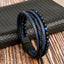 Gemstone Men's Leather Bracelet