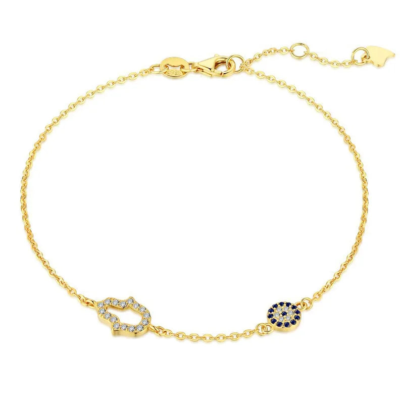 Gold Hamsa pendant necklace