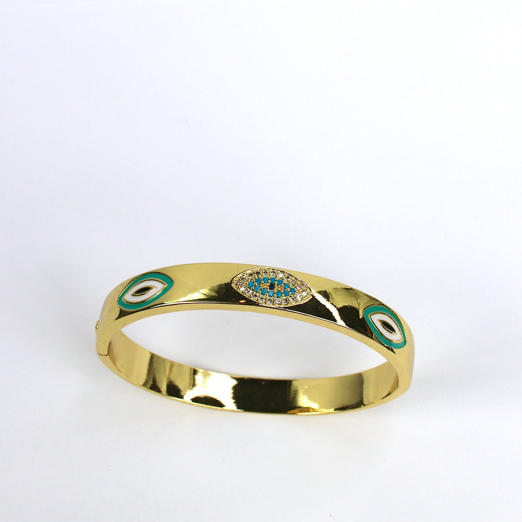 Light Green Elegant Evil Eye Bracelet