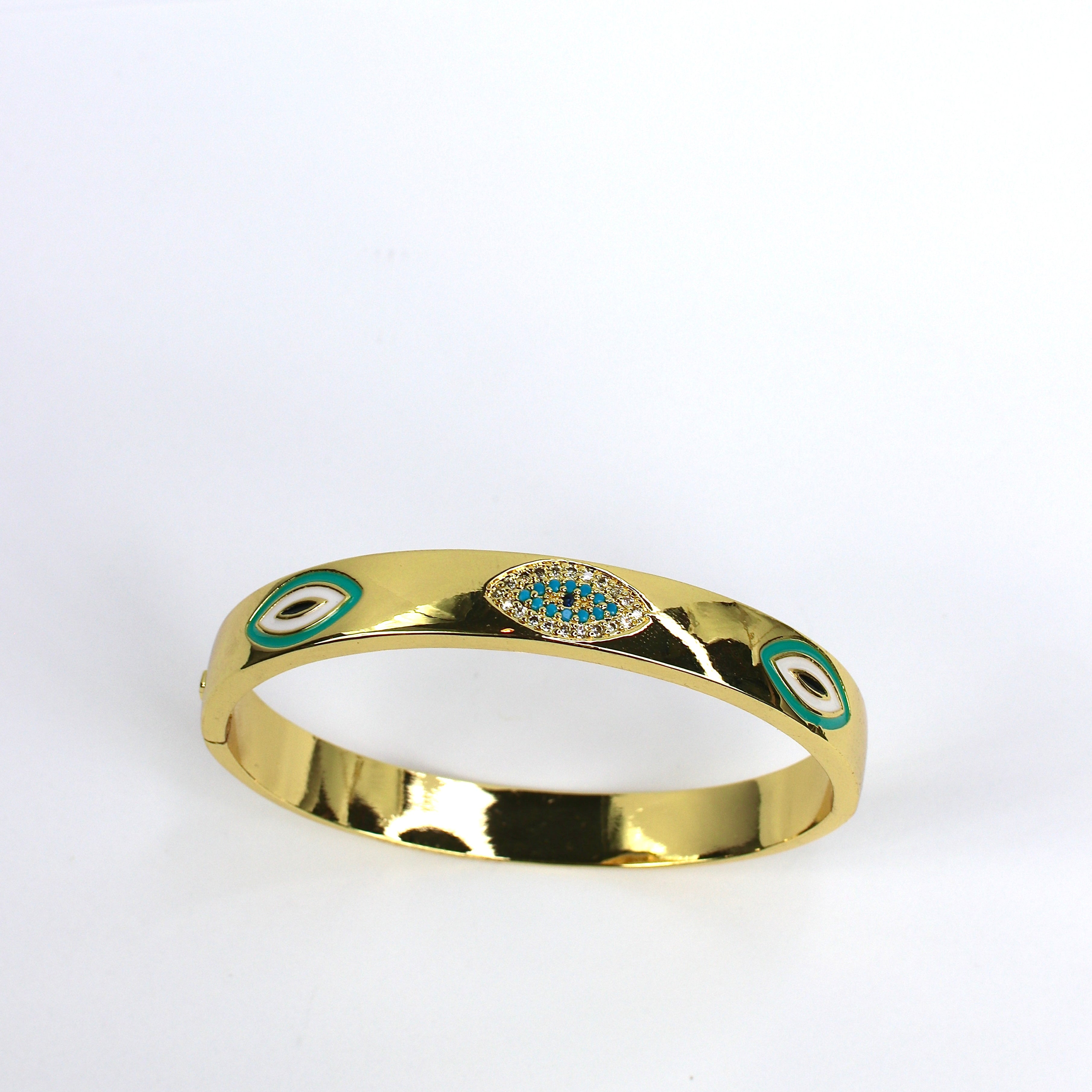 Light Green Elegant Evil Eye Bracelet
