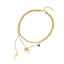 18k Gold Plated Evil Eye Layered Necklace